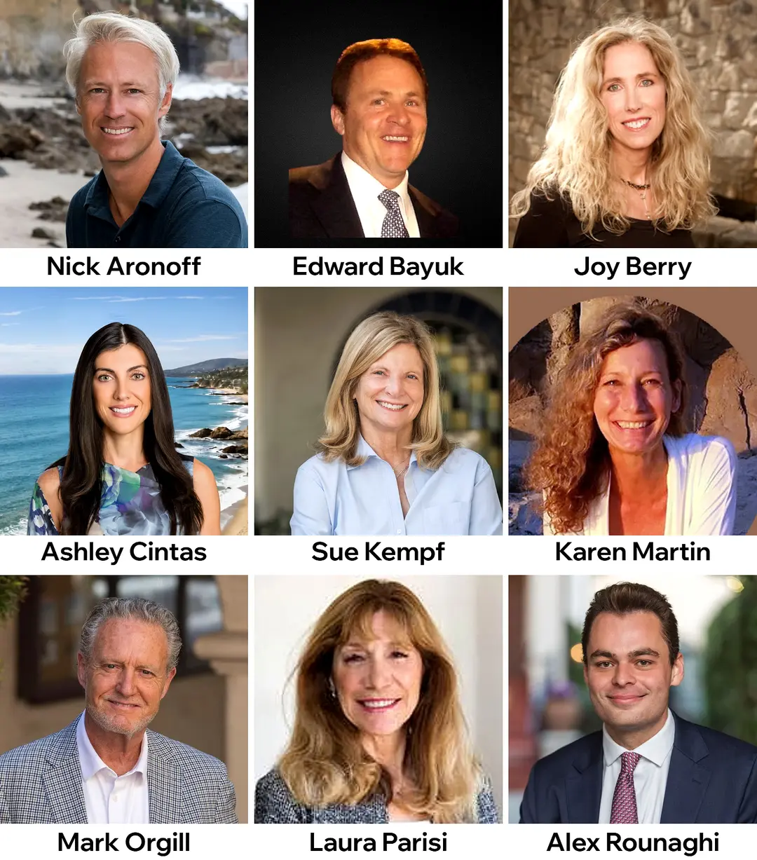 Laguna Canyon Conservancy’s candidate panel graphic showing all nine Laguna Beach City Council candidates, with their names