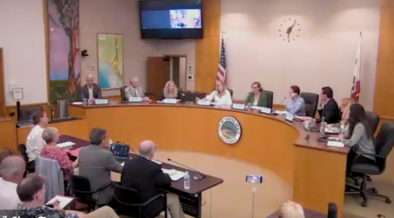 Nine Laguna Beach City Council candidates at the Village Laguna candidate forum on August 31, 2026